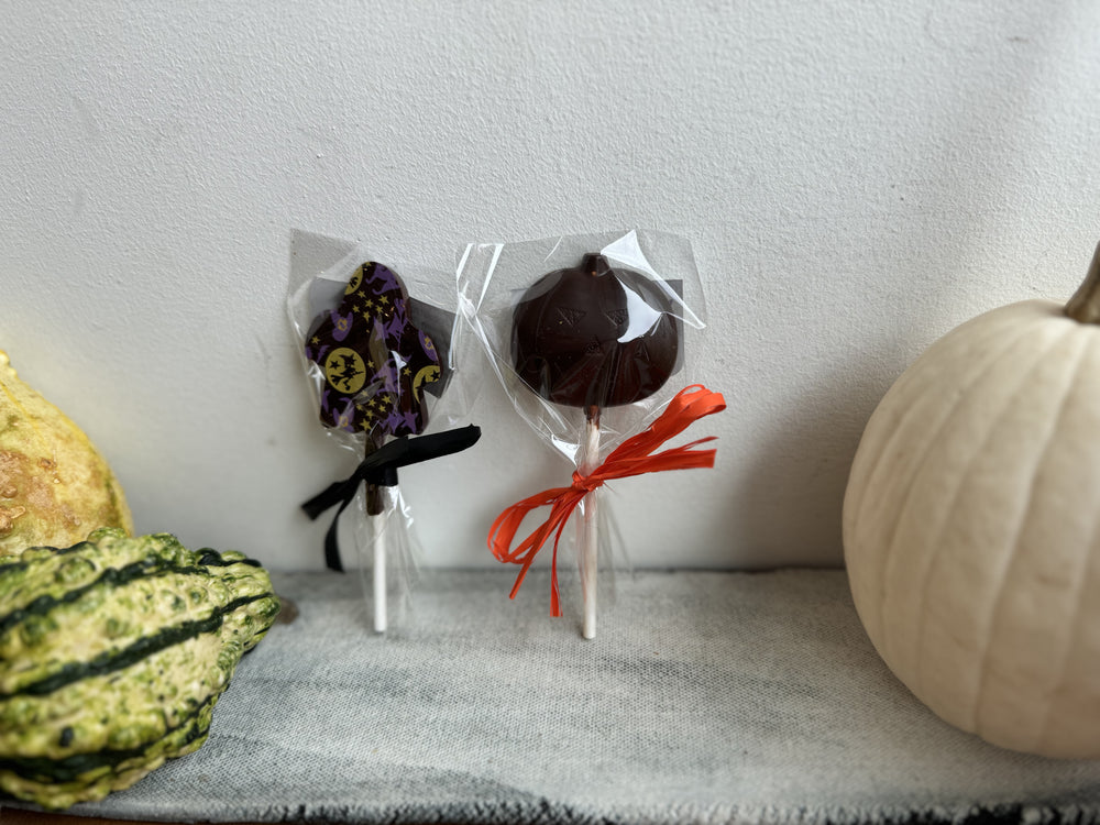 Sucettes chocolat Halloween