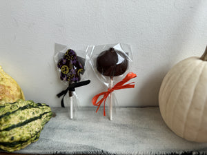 Sucettes chocolat Halloween