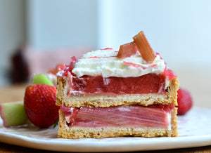 Tarte fraise & rhubarbe