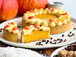 Tarte à la citrouille, argousier & orange sanguine