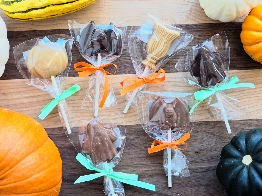 Sucettes chocolat Halloween