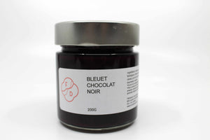 Confiture bleuet chocolat noir